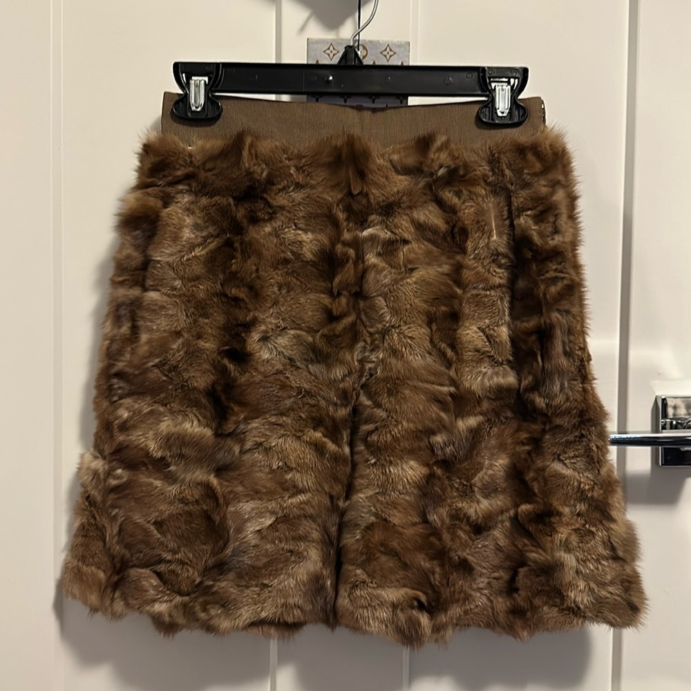 Saint Laurent Genuine Sable Skirt